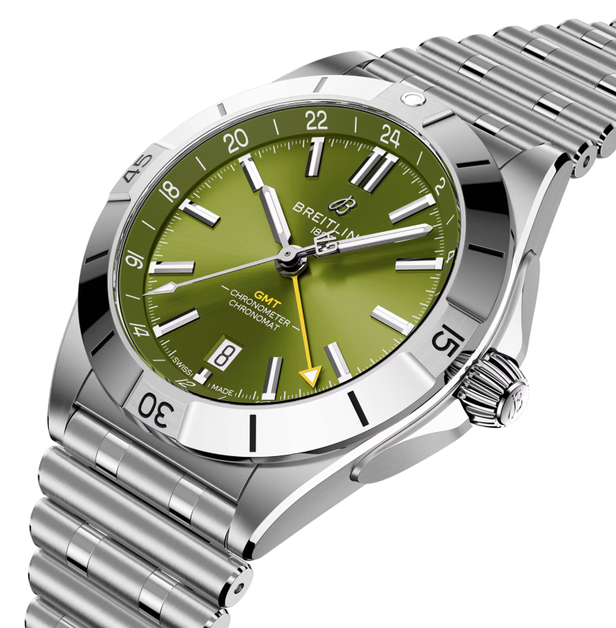 BRT Chronomat Automatic GMT Giannis Antetokounmpo 40mm Mens Watch Green
