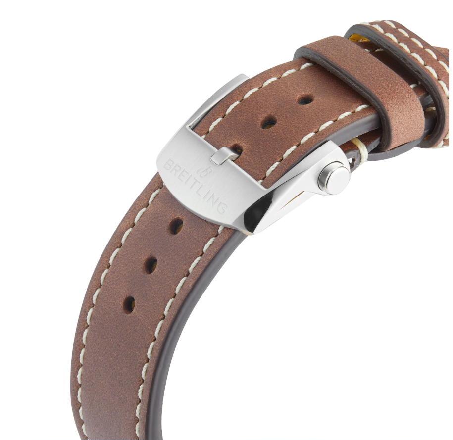 BRT Classic AVI Chronograph 42 Curtiss P-40 Warhawk Leather Strap Watch