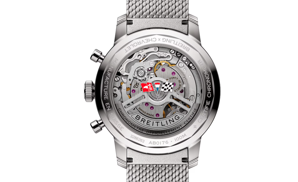 BRT Top Time B01 Classic Cars Chevrolet Corvette 41mm Mens Watch Mesh Strap