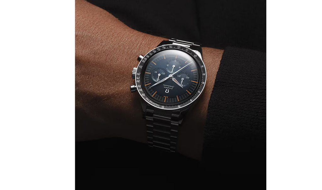 OMG Speedmaster Anniversary Series 40mm Mens Watch Blue Stainless Steel