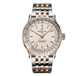 BRT Navitimer Automatic 41mm Mens Watch Silver Stainless Steel And 18k Red Gold