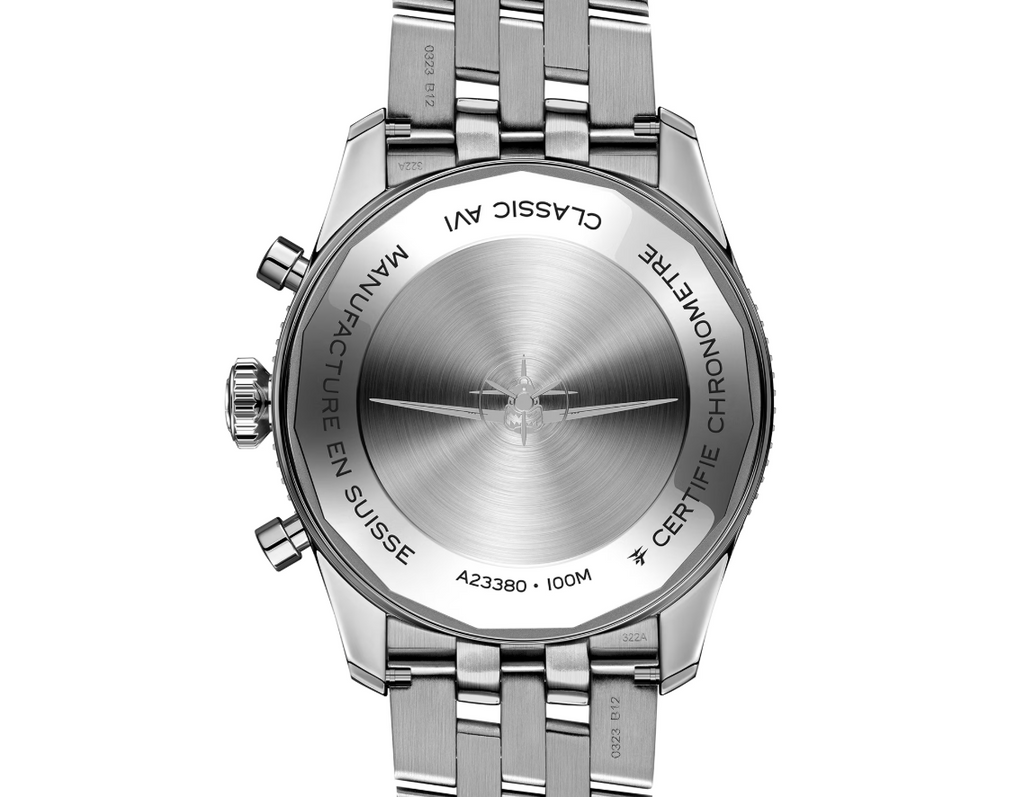BRT Classic AVI Chronograph 42 Curtiss P-40 Warhawk Stainless Steel Watch
