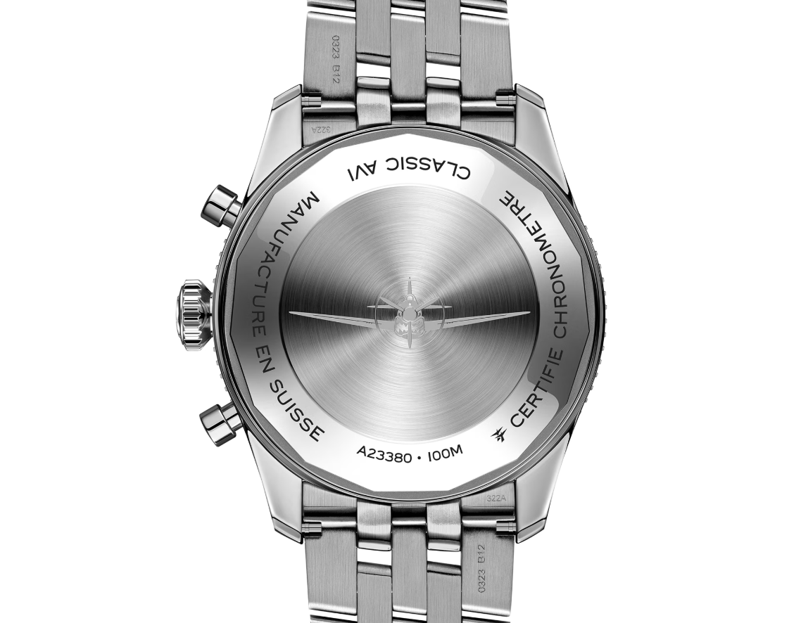BRT Classic AVI Chronograph 42 Curtiss P-40 Warhawk Stainless Steel Watch