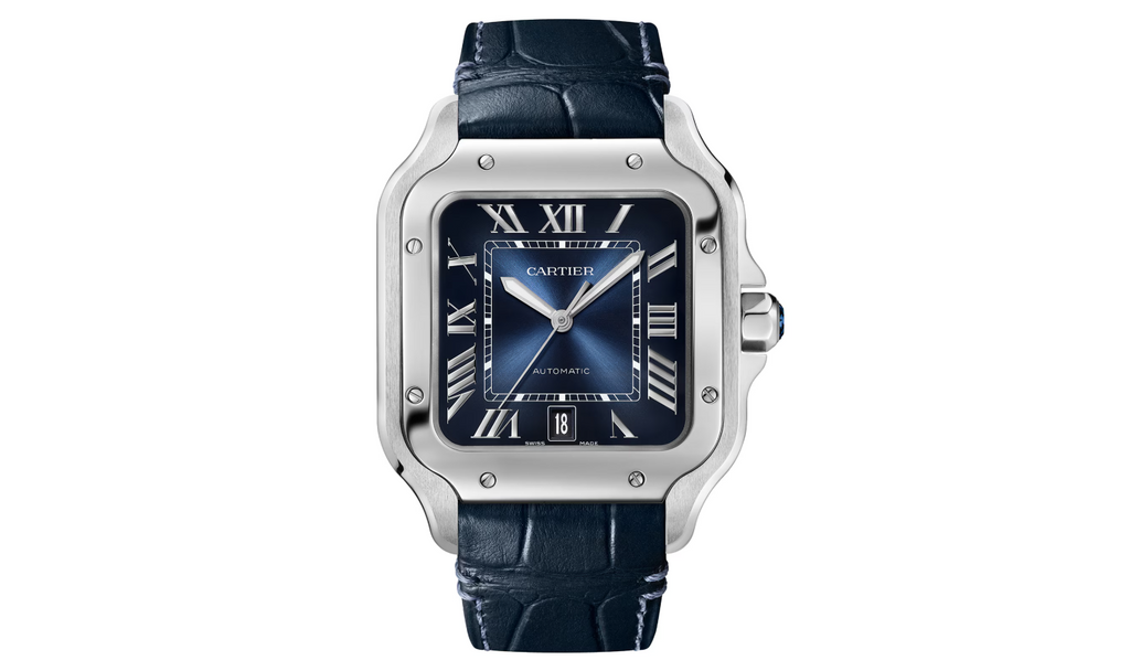 Santos De CRT Watch, Large Model, Automatic Winding, Steel Case