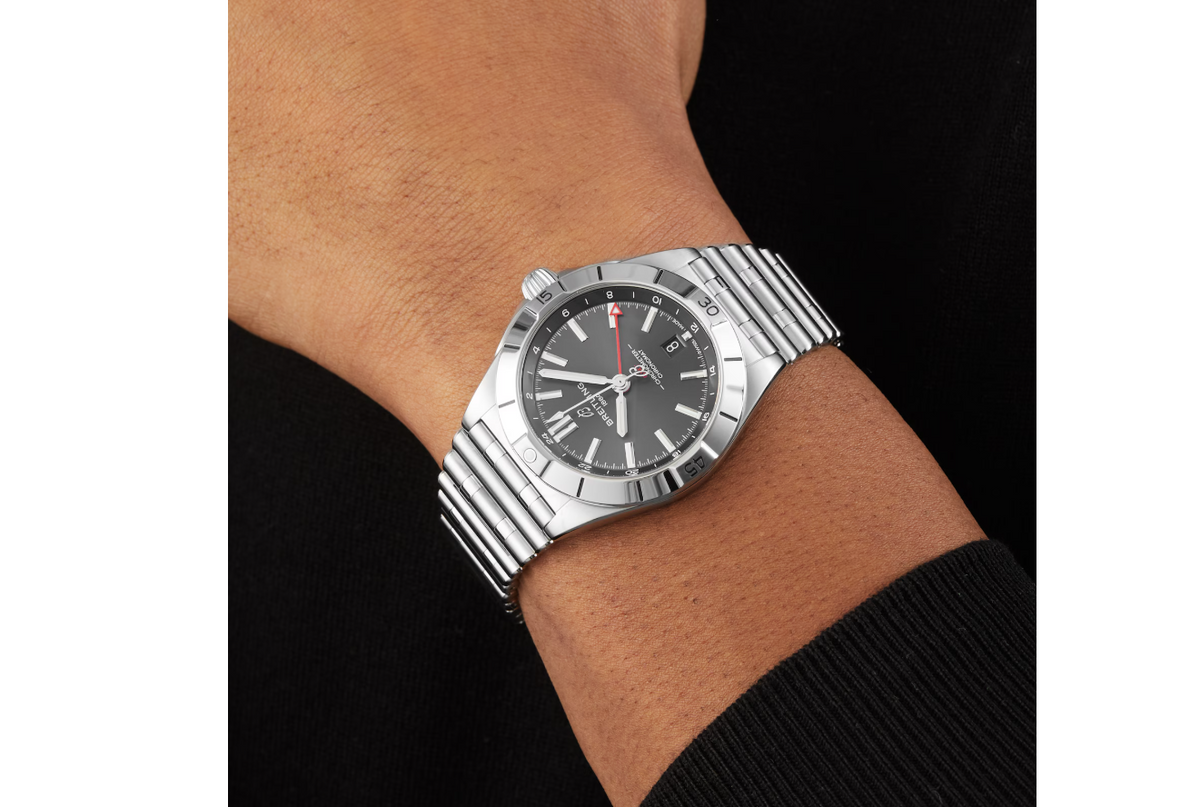 BRT Chronomat Automatic GMT 40 Grey Dial Watch