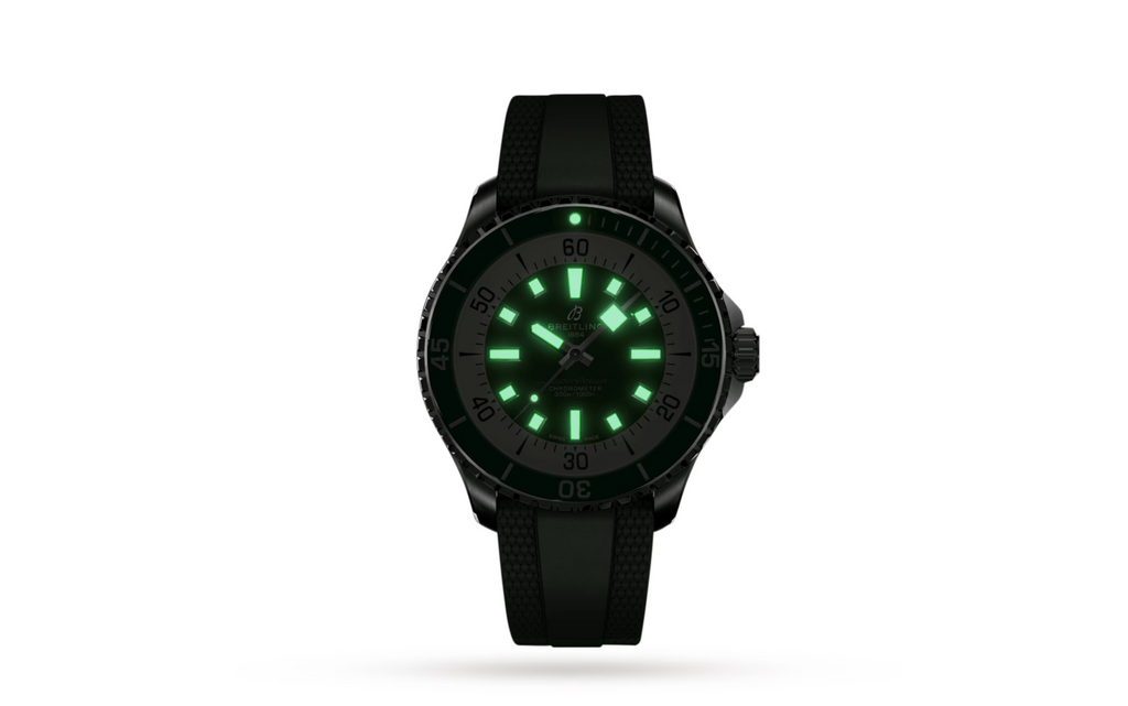 BRT Superocean Automatic 44 Stainless Steel Rubber Strap Watch