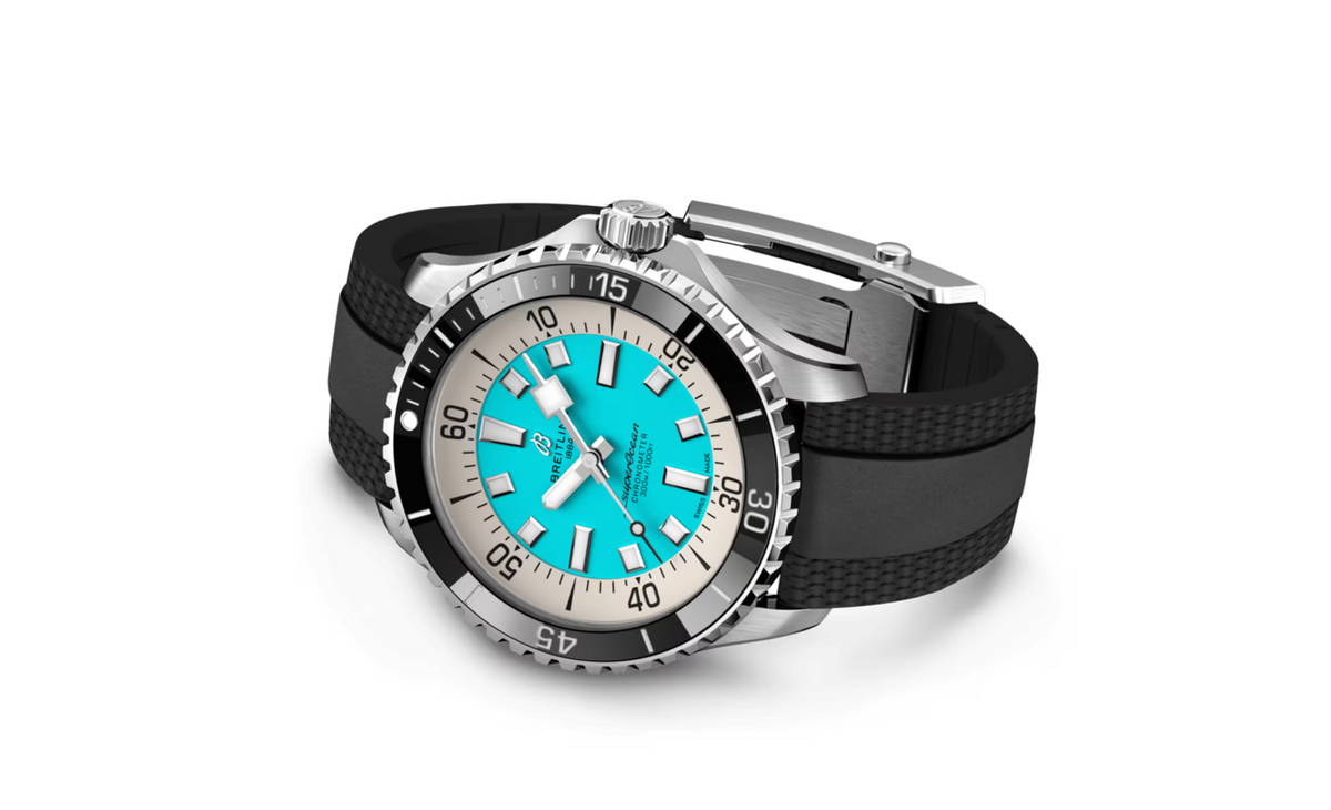 BRT Superocean Automatic 44 Stainless Steel Rubber Strap Watch