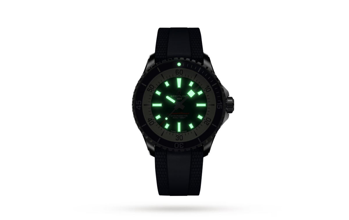 BRT Superocean Automatic 42 Stainless Steel Rubber Strap Watch