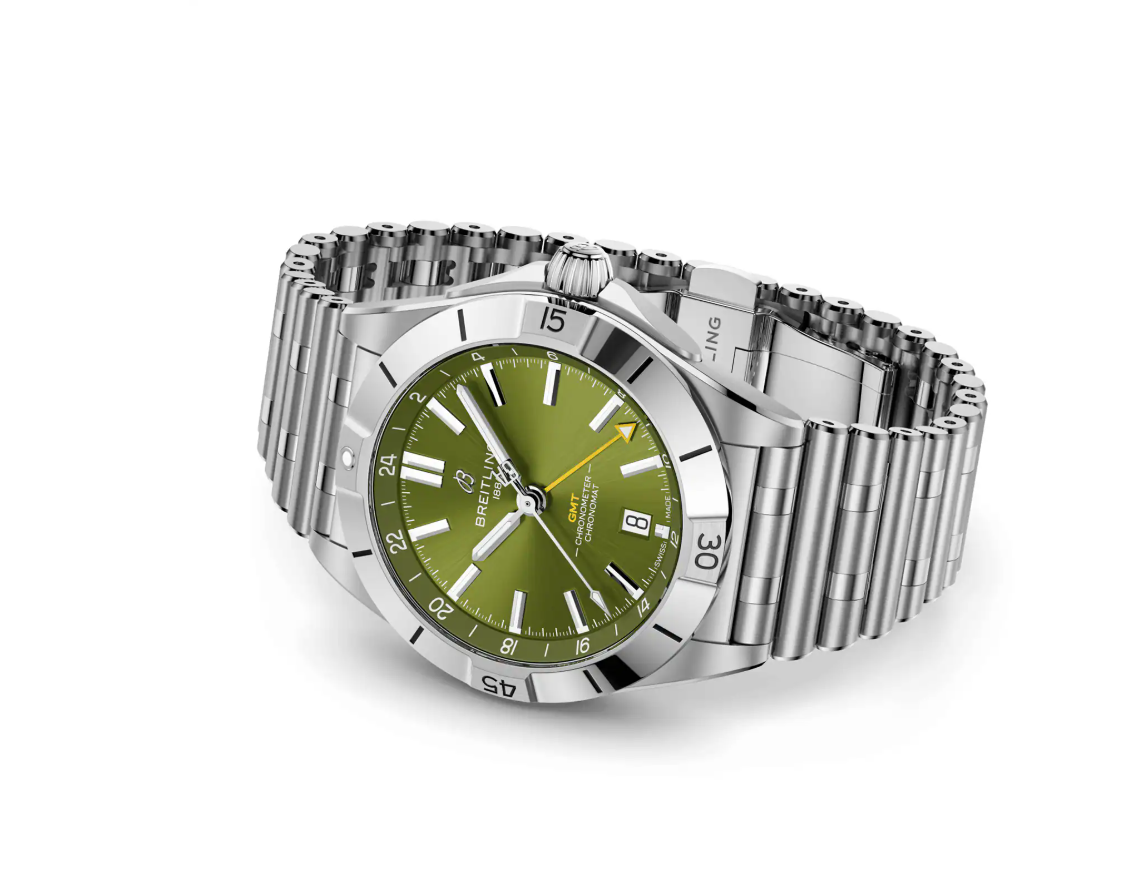 BRT Chronomat Automatic GMT Giannis Antetokounmpo 40mm Mens Watch Green