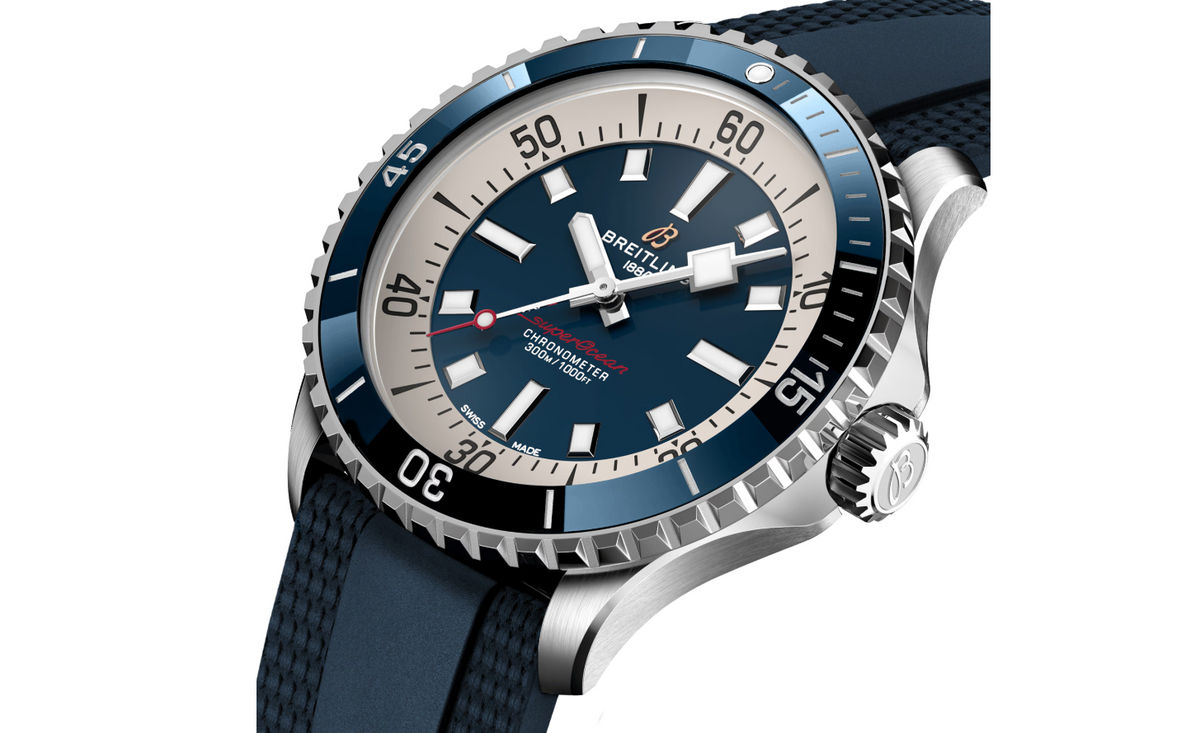 BRT Superocean Automatic 42 Stainless Steel Rubber Strap Watch