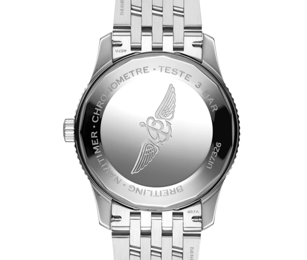 BRT Navitimer 41mm Mens Watch Silver