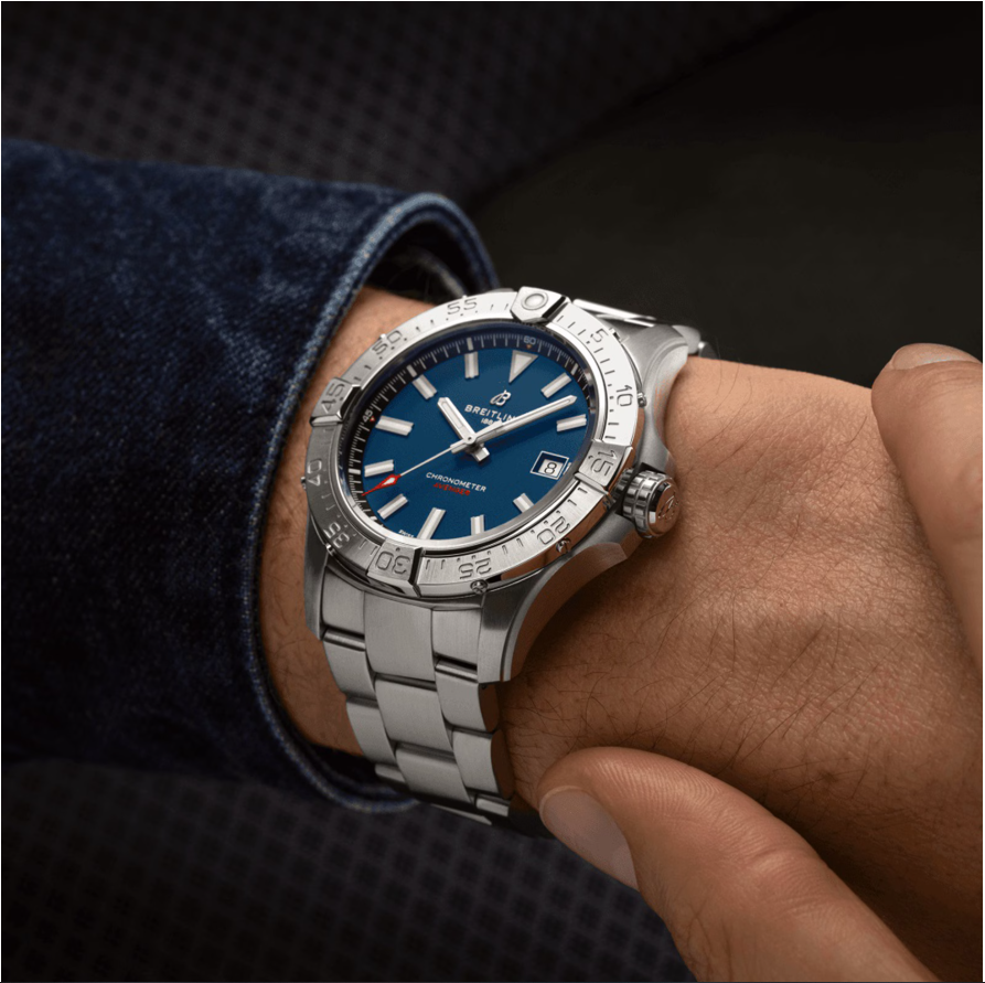 BRT Avenger Automatic 42mm Mens Watch Blue Stainless Steel