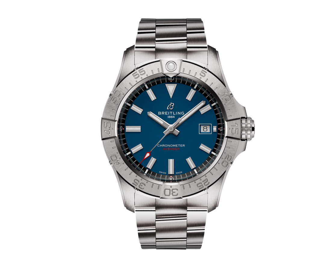 BRT Avenger Automatic 42mm Mens Watch Blue Stainless Steel