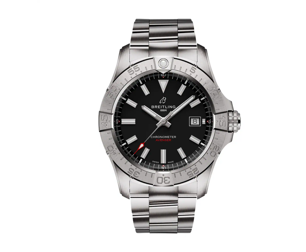 BRT Avenger Automatic 42mm Mens Watch Black Stainless Steel