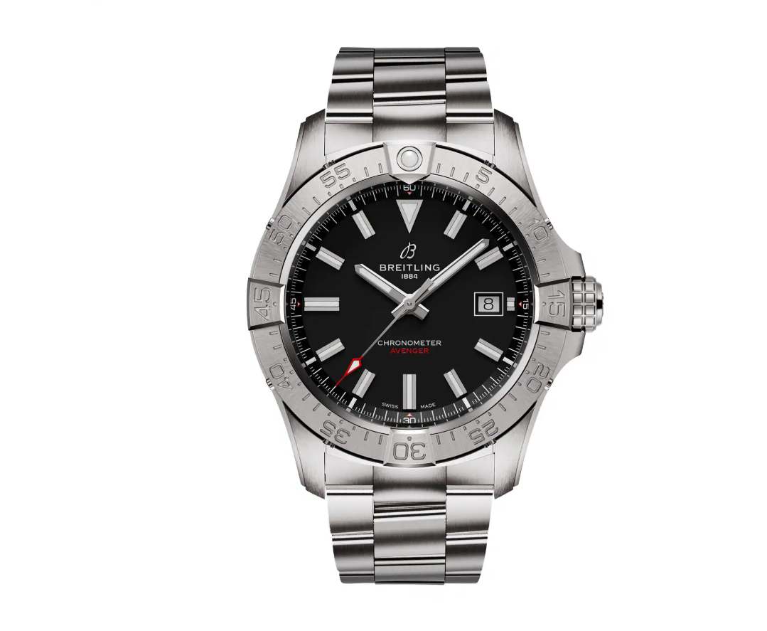 BRT Avenger Automatic 42mm Mens Watch Black Stainless Steel