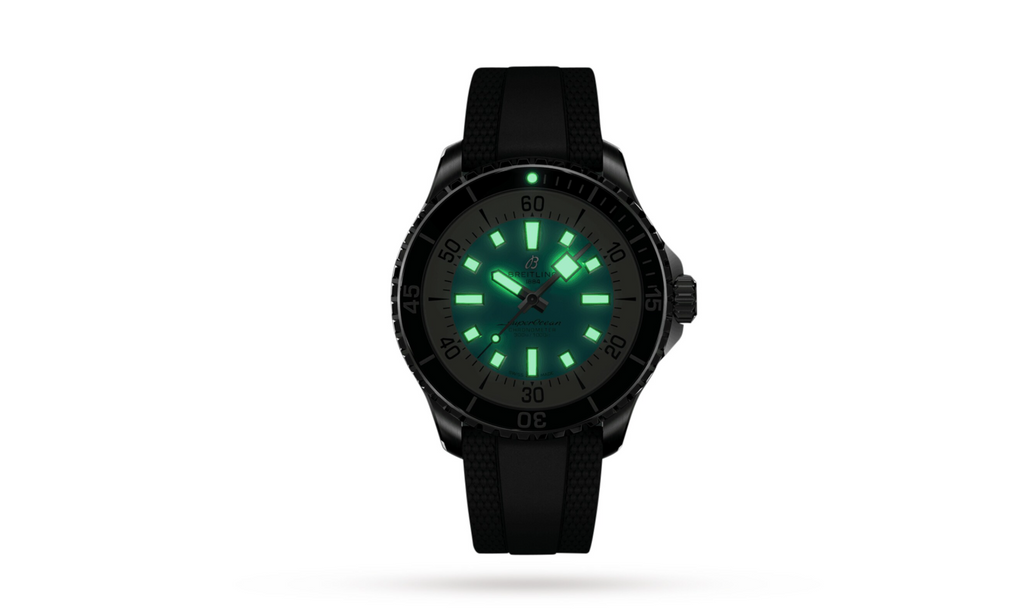 BRT Superocean Automatic 44 Stainless Steel Rubber Strap Watch