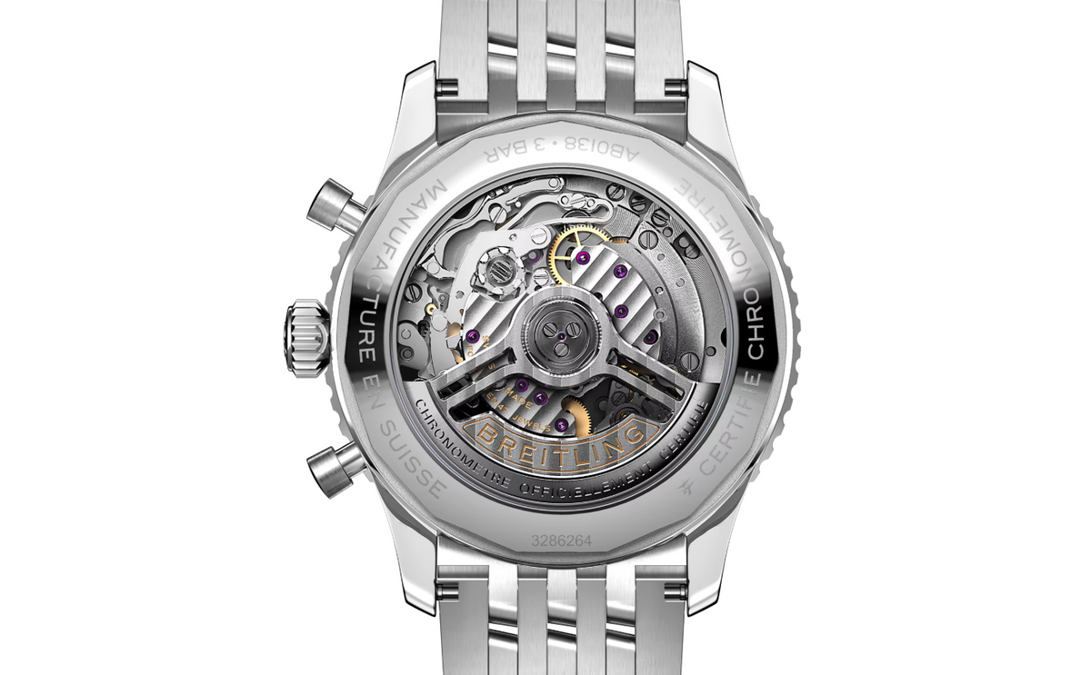 BRT Navitimer B01 Chronograph 43 Stainless Steel Ice Blue Watch