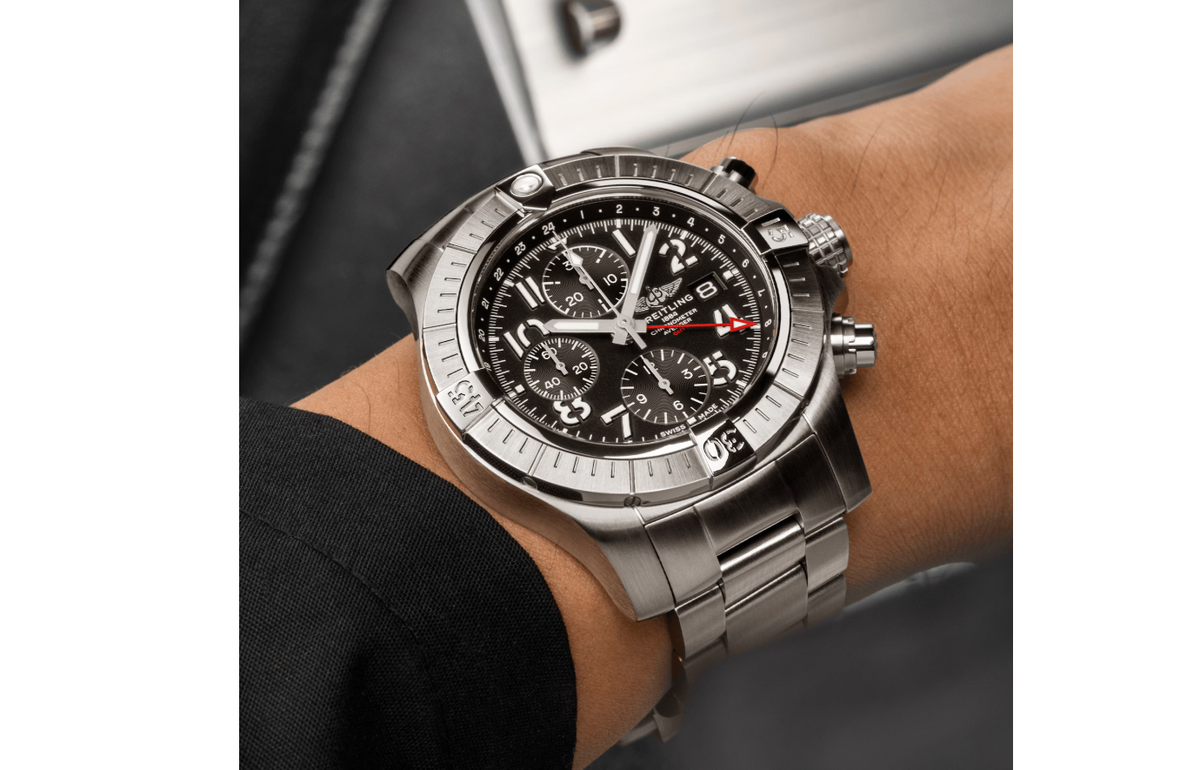 BRT Avenger Chronograph GMT 45 Stainless Steel Watch