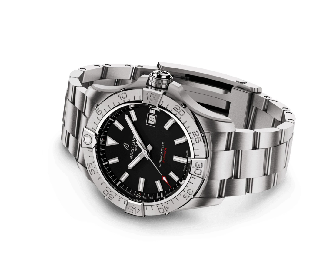 BRT Avenger Automatic 42mm Mens Watch Black Stainless Steel