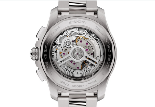 BRT Avenger Chronograph B01 44mm Mens Watch Beige Stainless Steel