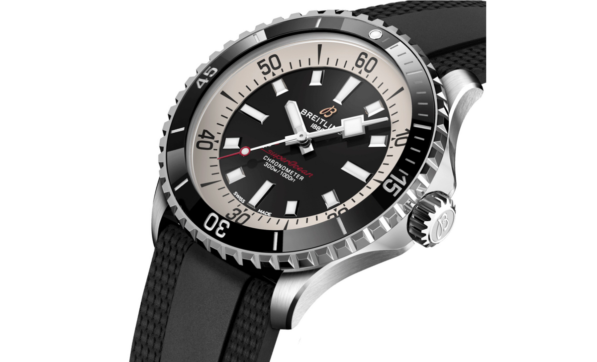 BRT Superocean Automatic 42 Stainless Steel Rubber Strap Watch
