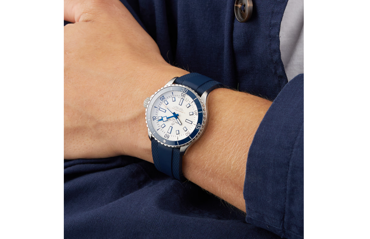 BRT Superocean Automatic 42 Stainless Steel Rubber Strap Watch