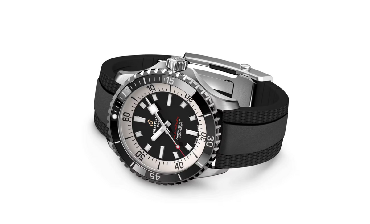 BRT Superocean Automatic 42 Stainless Steel Rubber Strap Watch