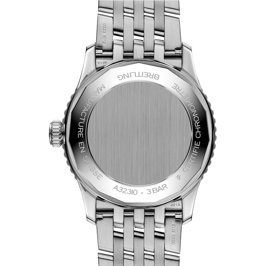 BRT Navitimer Automatic GMT 41mm Mens Watch Black Stainless Steel