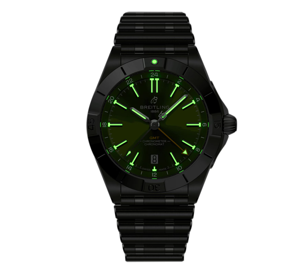 BRT Chronomat Automatic GMT Giannis Antetokounmpo 40mm Mens Watch Green