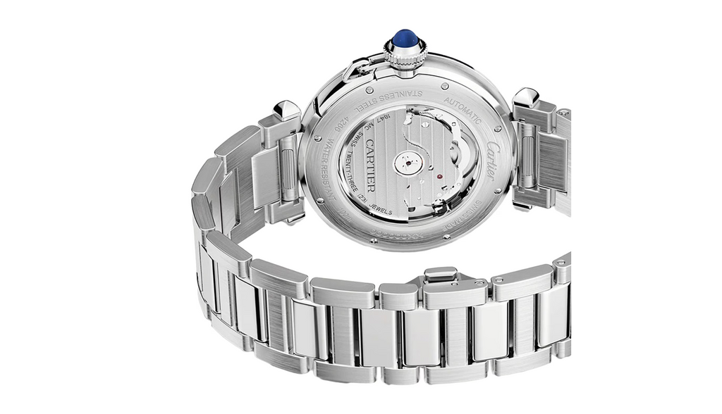 Pasha De CRT Watch 41mm, Automatic Movement, Steel, Dark Grey Dial, Interchangeable Metal And Leather Straps