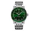BRT Navitimer Automatic 41mm Mens Watch Green Stainless Steel
