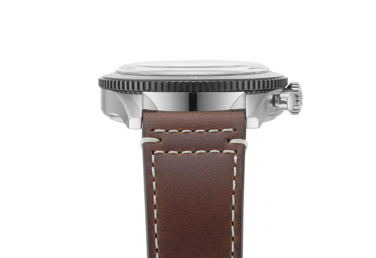 BRT Classic AVI Chronograph 42 Mosquito Leather Strap Watch