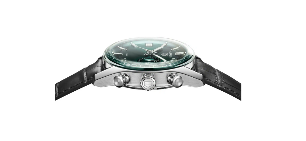 TGHR Carrera Chronograph 39mm Mens Watch Green