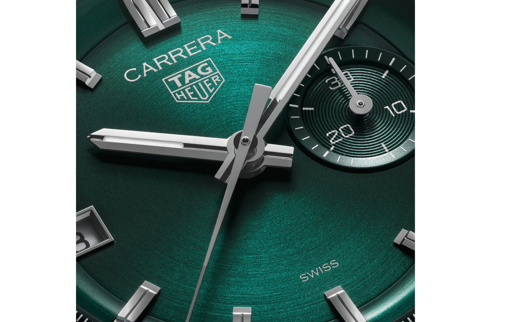 TGHR Carrera Chronograph 39mm Mens Watch Green