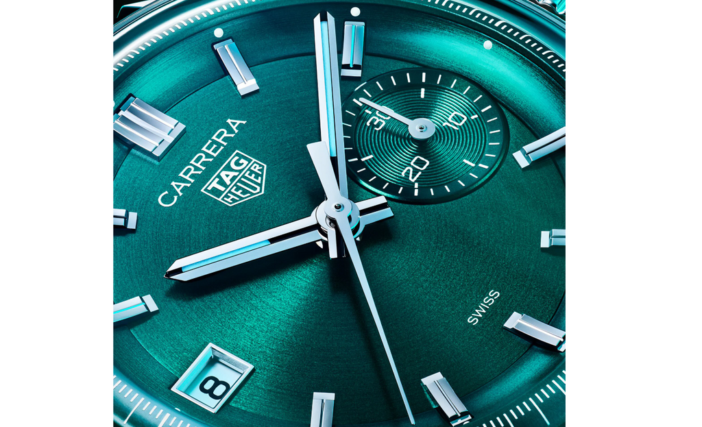 TGHR Carrera Chronograph 39mm Mens Watch Green