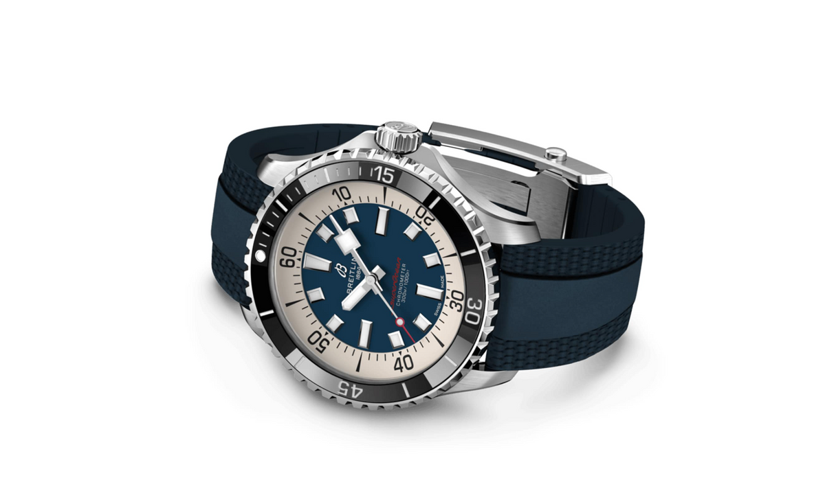 BRT Superocean Automatic 44 Stainless Steel Rubber Strap Watch