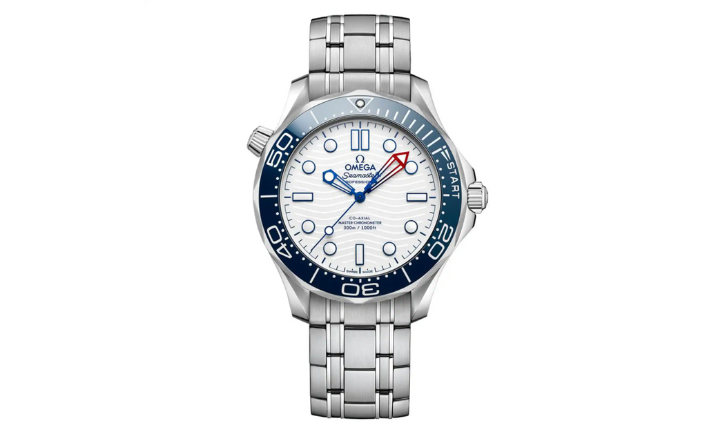 OMG Seamaster Diver Americas Cup 300m 42mm Mens Watch White