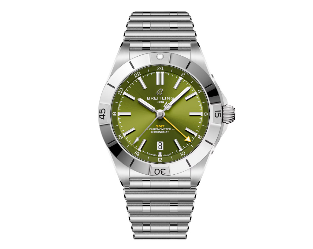 BRT Chronomat Automatic GMT Giannis Antetokounmpo 40mm Mens Watch Green