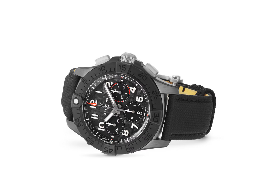 BRT Avenger B01 Chronograph 44mm Night Mission Mens Watch Black