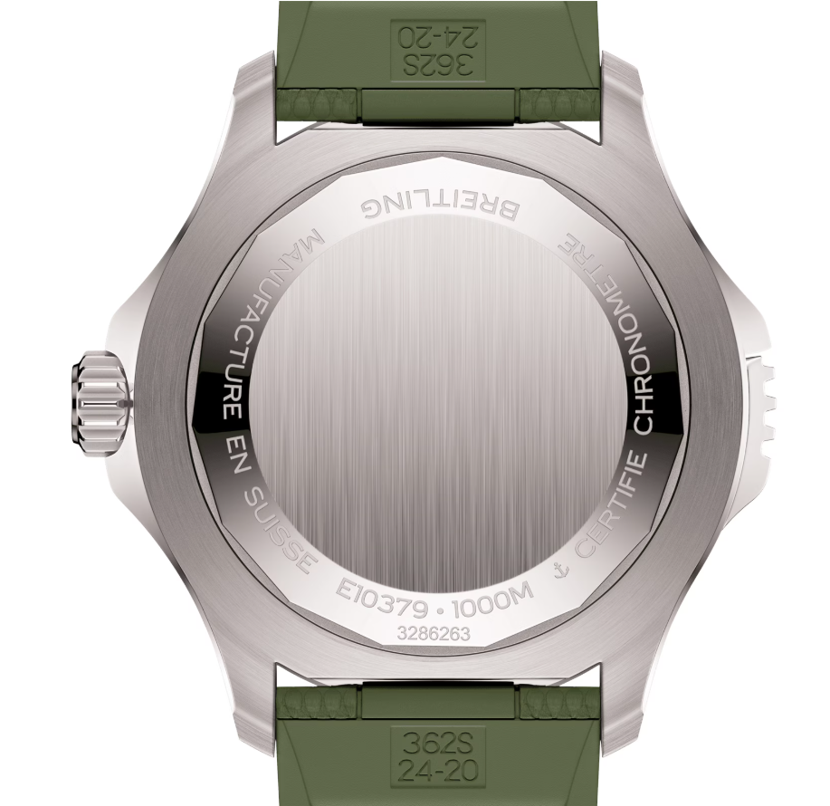 BRT Superocean Automatic Super Diver 46mm Mens Watch Green Rubber