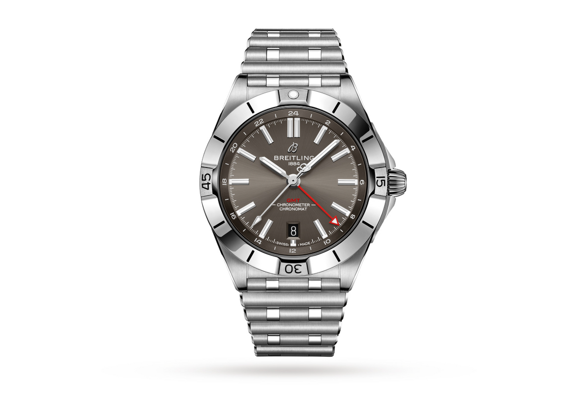 BRT Chronomat Automatic GMT 40 Grey Dial Watch