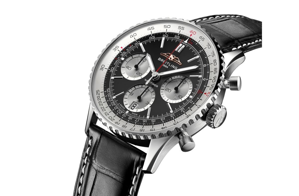 BRT Navitimer B01 Chronograph 41mm Mens Watch Black