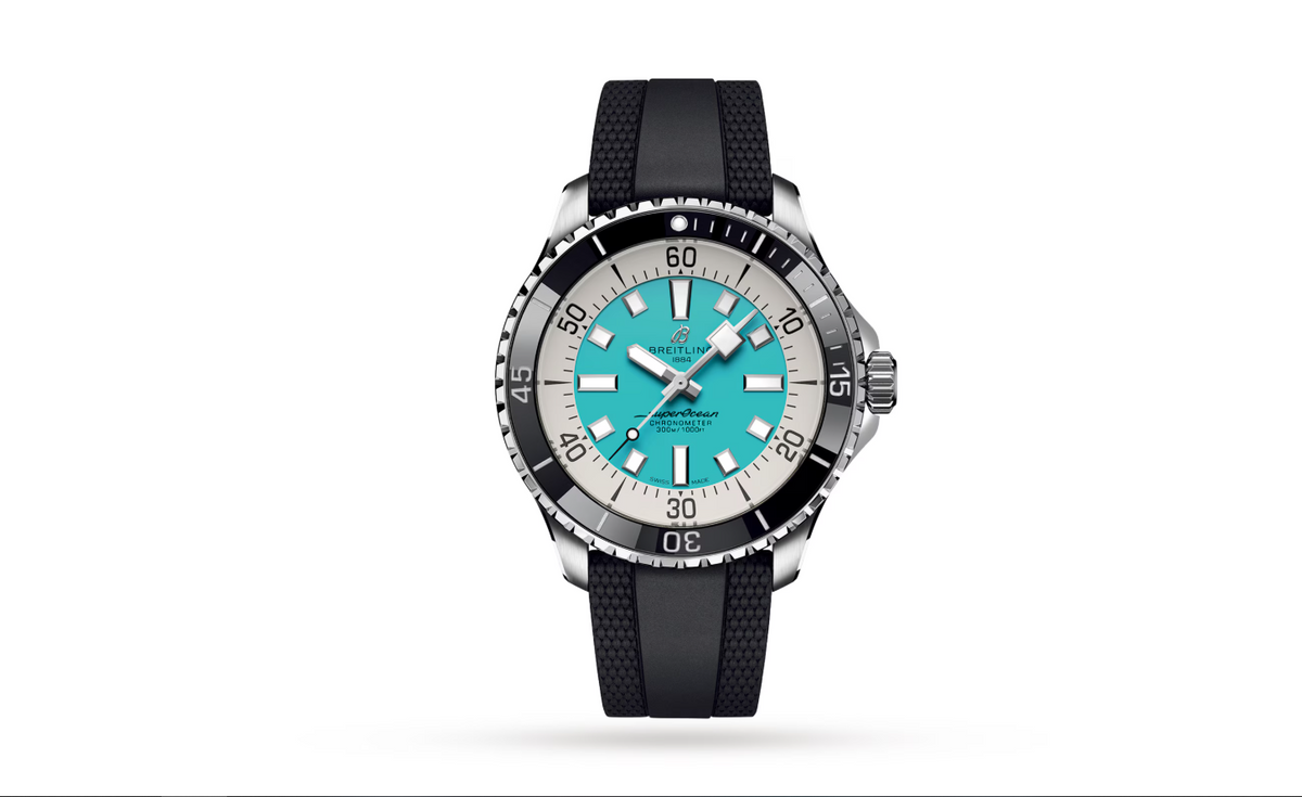 BRT Superocean Automatic 44 Stainless Steel Rubber Strap Watch