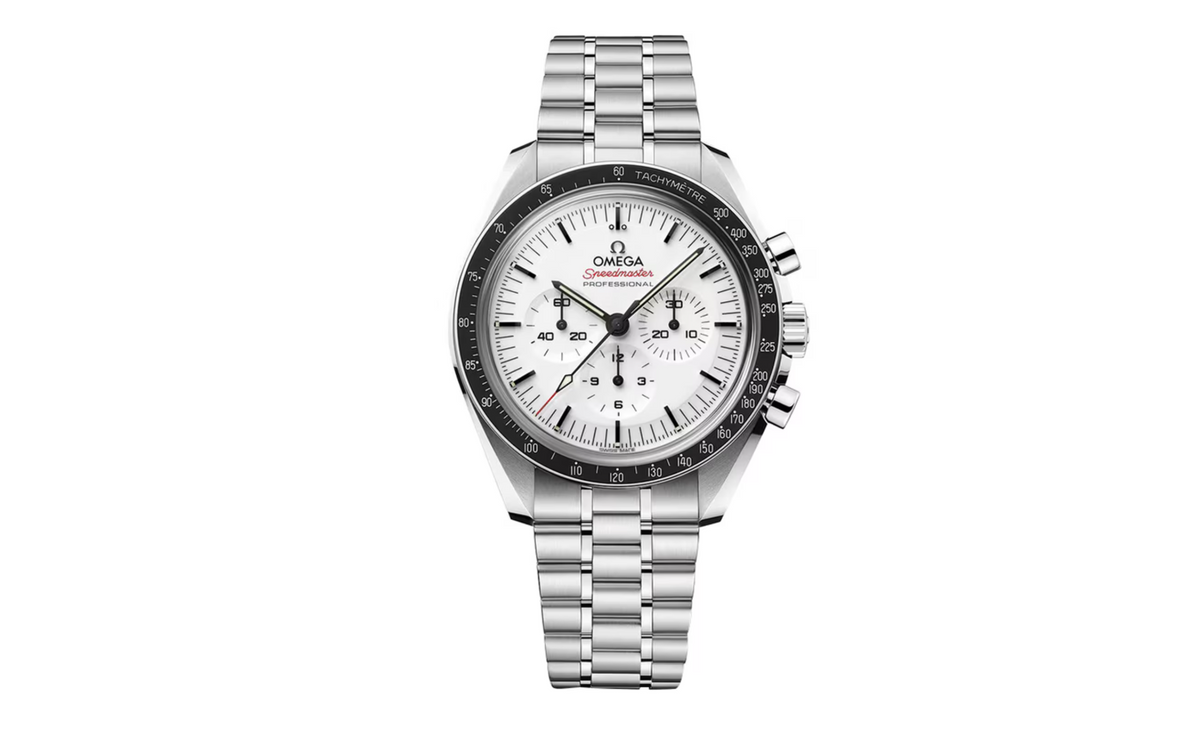 OMG Speedmaster Moonwatch Professional 42mm Mens Watch White