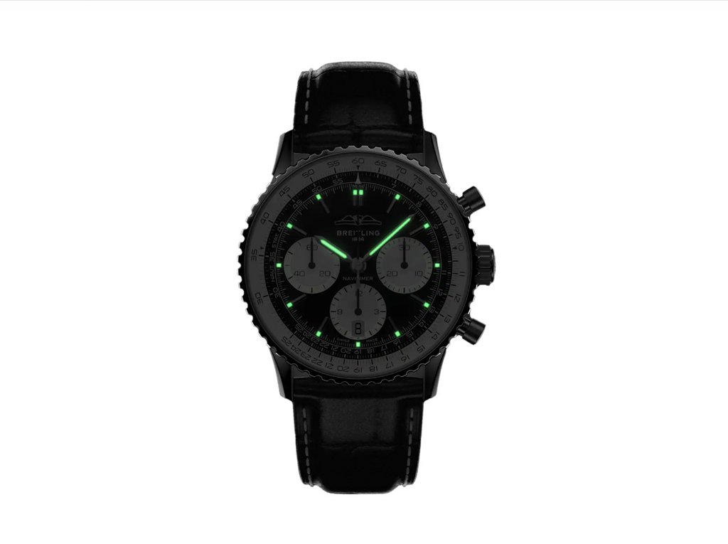 BRT Navitimer B01 Chronograph 41mm Mens Watch Black