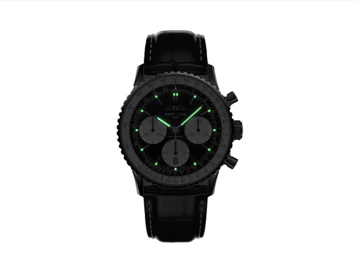 BRT Navitimer B01 Chronograph 41mm Mens Watch Black