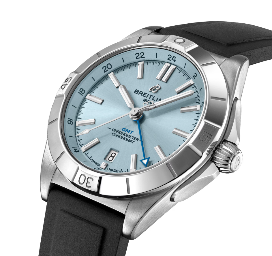 BRT Chronomat Automatic GMT 40mm Mens Watch Blue