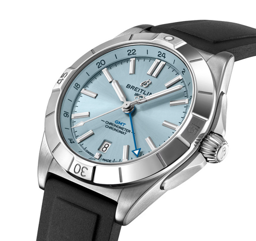 BRT Chronomat Automatic GMT 40mm Mens Watch Blue