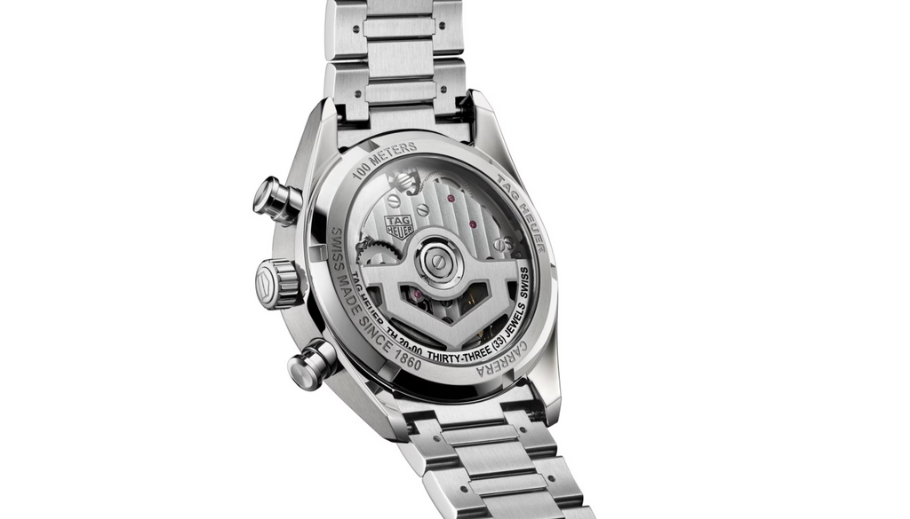 TGHR Carrera Chronograph 39mm Mens Watch Silver