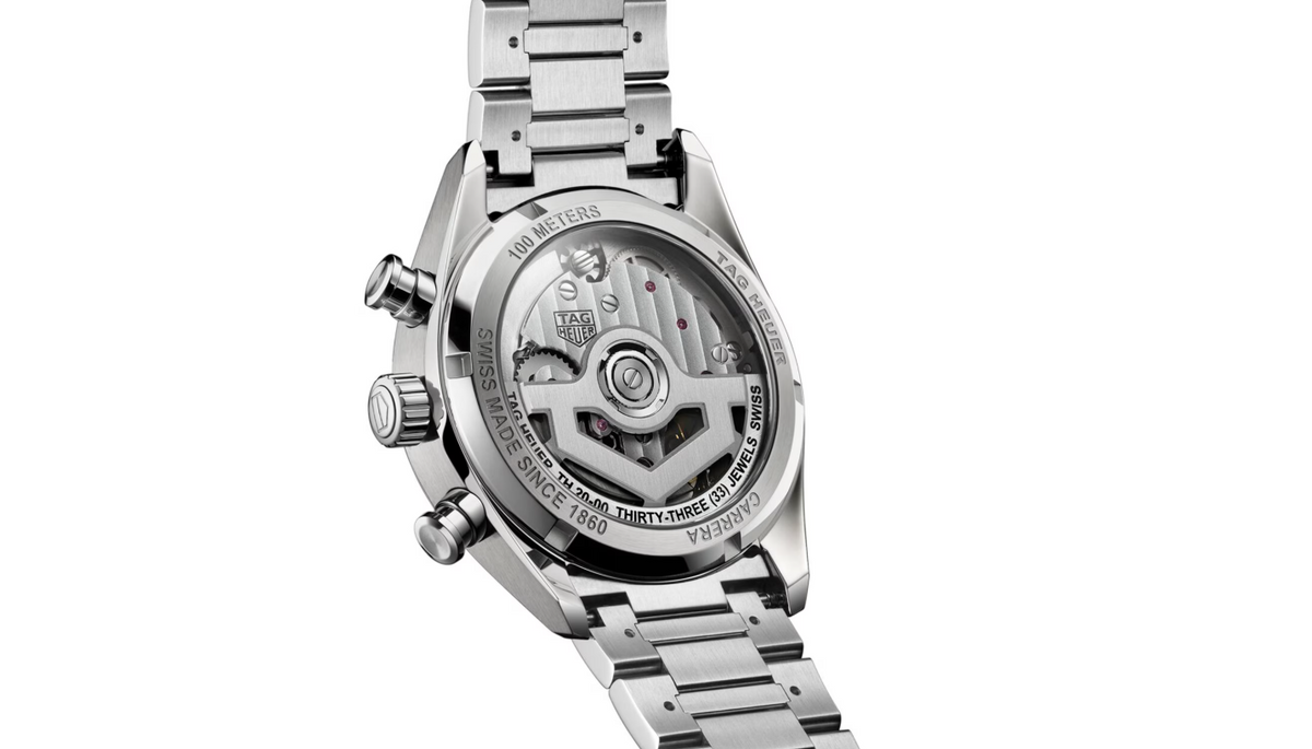 TGHR Carrera Chronograph 39mm Mens Watch Silver